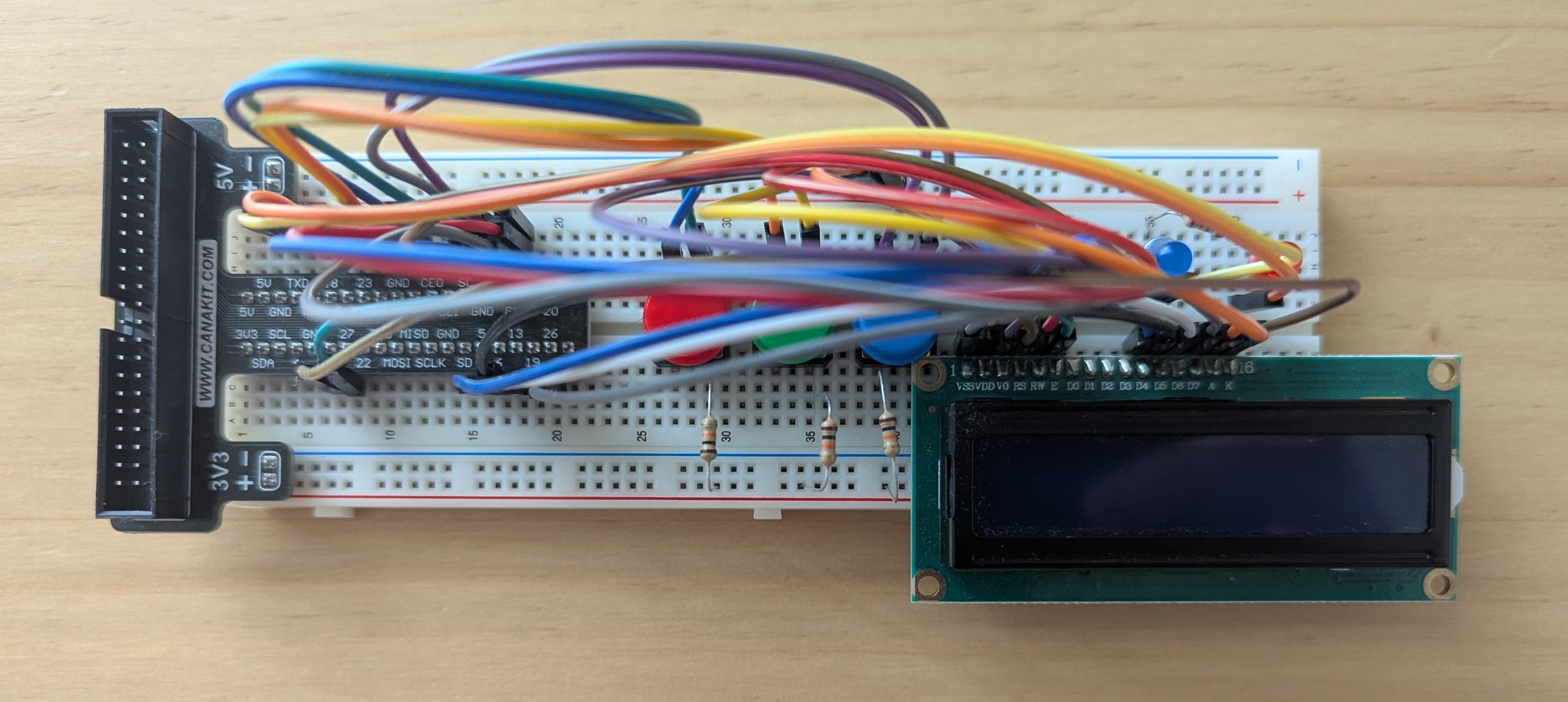 IoT Thermostat wired completely.
